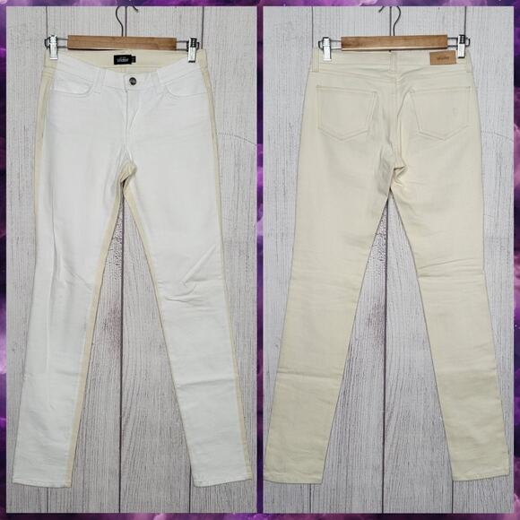 Kate Spade Saturday White/Tan Two-tone Jeans, size 24 - Picture 1 of 6